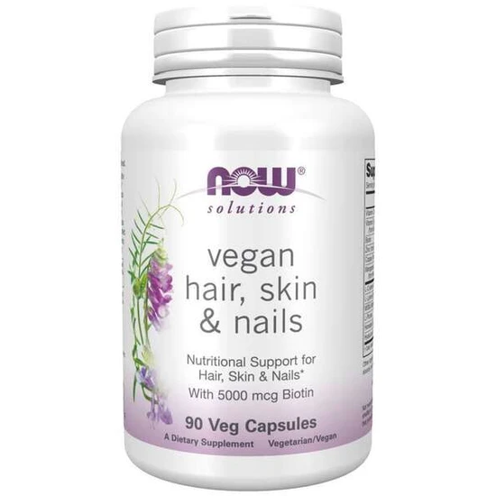 NOW Foods Vegan Hair Skin & Nails Capsules