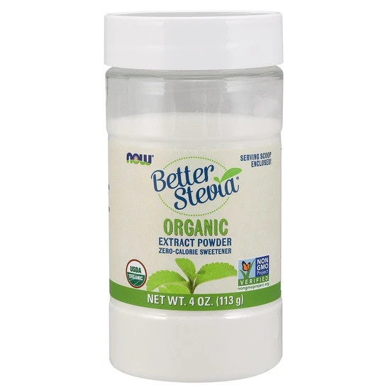 Now Foods Better Stevia Extract Powder Organic 113G