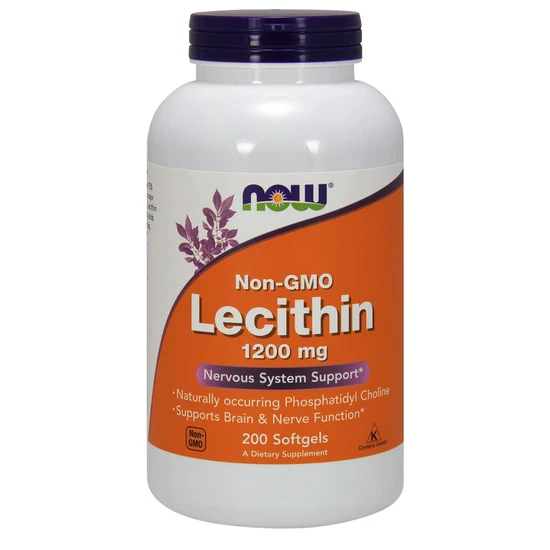 Now Foods Lecithin 1200Mg Non-Gmo 200 Softgels