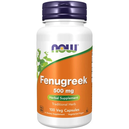 NOW Foods Fenugreek 500mg Capsules