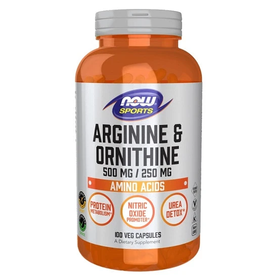 NOW Foods Arginine & Ornithine 500/Capsules
