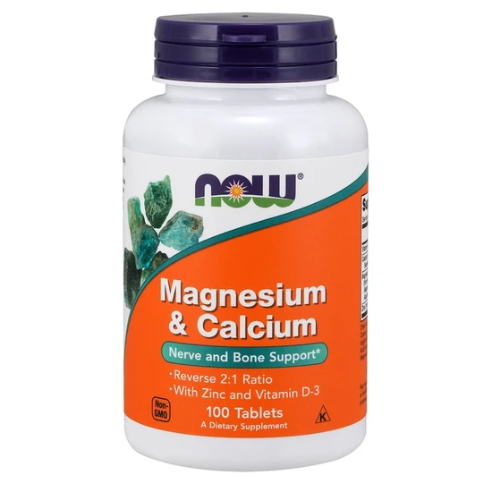 NOW Foods Magnesium & Calcium With Zinc & Vitamin D3