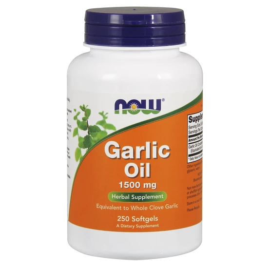 Now Foods Garlic Oil 1500Mg 250 Softgels