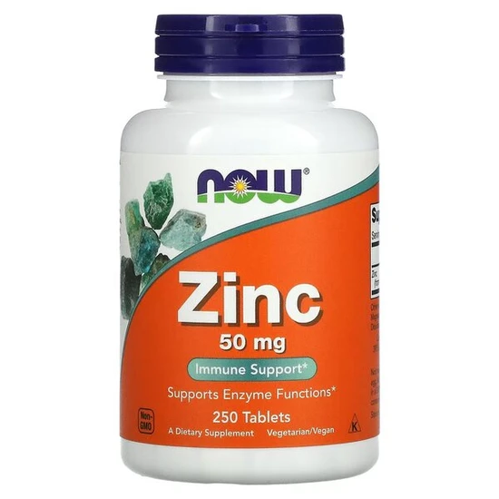 NOW Foods Zinc 50mg Tablets