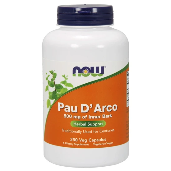Now Foods Pau D'arco 500Mg Capsules 250 Capsules