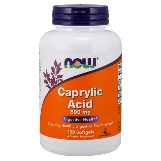 NOW Foods Caprylic Acid 600mg Softgels