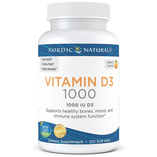 Nordic Naturals Vitamin D3 1000 Iu Orange Softgels