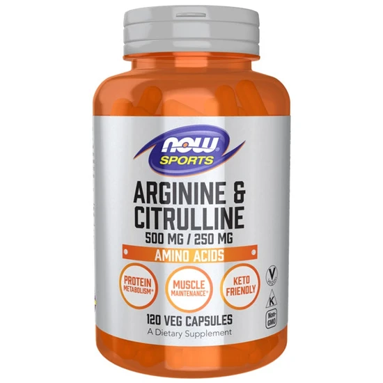 NOW Foods Arginine & Citrulline Capsules