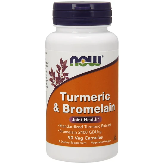 NOW Foods Turmeric & Bromelain Capsules