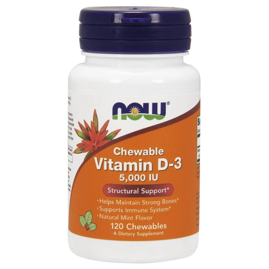 NOW Foods Vitamin D-3 5000iu Chewables