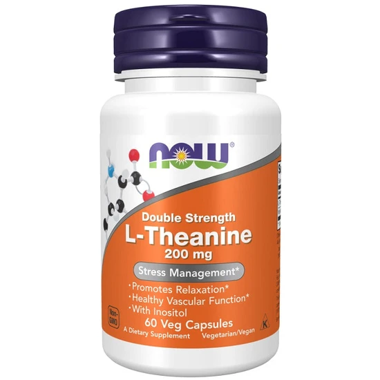 NOW Foods Double Strength L-Theanine 200mg Capsules