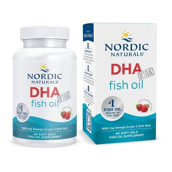 Nordic Naturals DHA Xtra 1660mg Strawberry