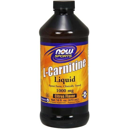NOW Foods L-Carnitine Liquid 1000mg Tropical Punch
