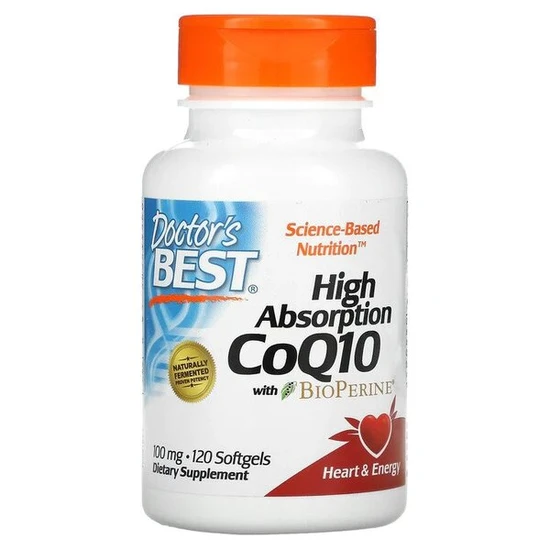 Doctor's Best High Absorption Coq10 With Bioperine 100Mg - 120 Softgels
