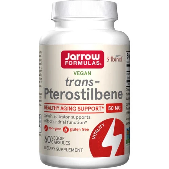 Jarrow Formulas transPterostilbene 50mg Vegicaps