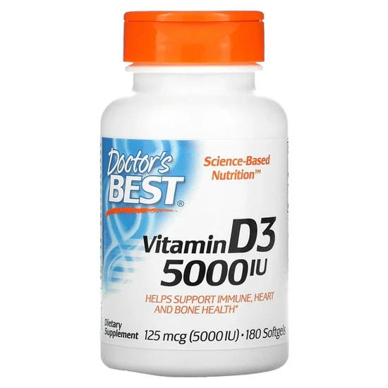 Doctor's Best Vitamin D3 5000iu