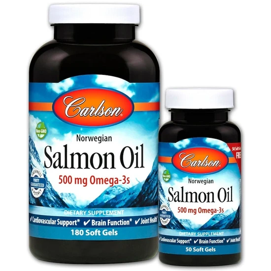 Carlson Labs Norwegian Salmon Oil Softgels + 50
