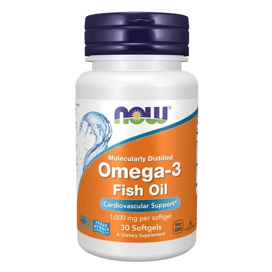 NOW Foods Omega-3 Molecularly Distilled Softgels