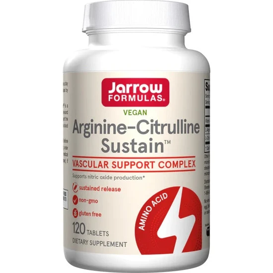 Jarrow Formulas Arginine-Citrulline Sustain Tablets