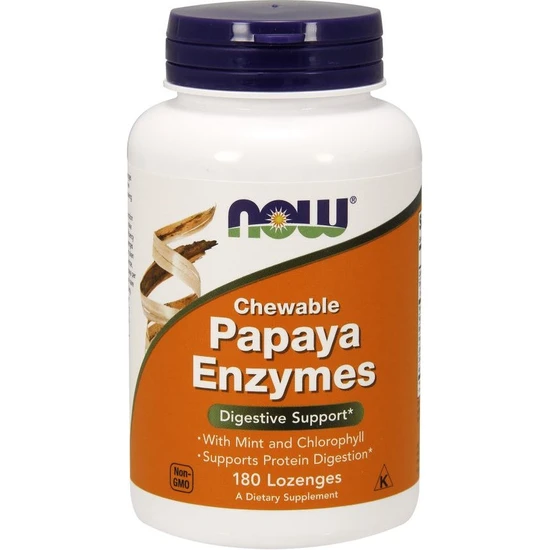 NOW Foods Papaya Enzyme Chewable Lozenges
