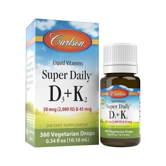 Carlson Labs Super Daily D3+K2 2000iu