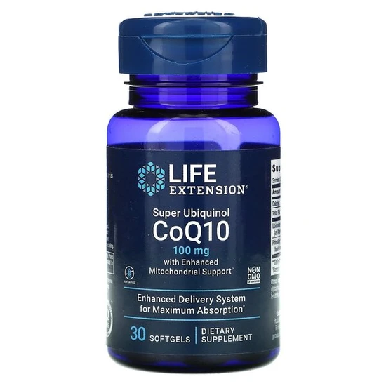 Life Extension Super Ubiquinol CoQ10 With Enhanced Mitochondrial Support