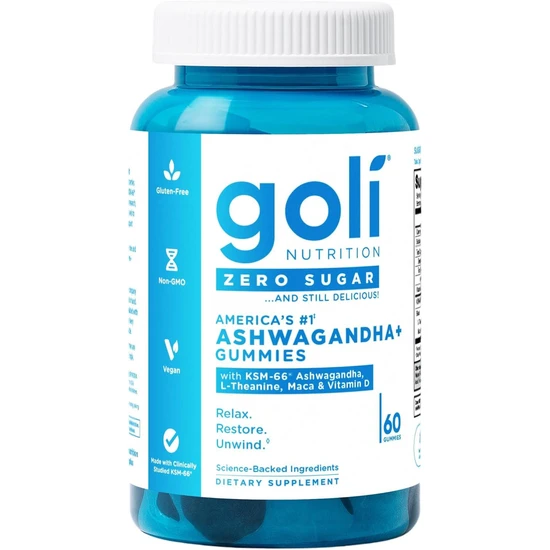 Goli Nutrition Zero Sugar Ashwagandha Gummies