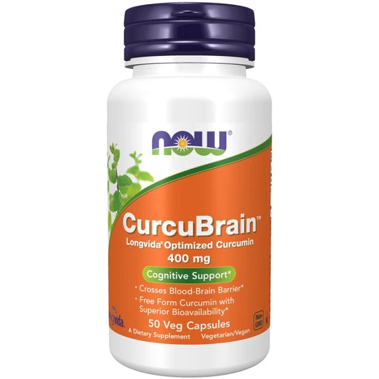 NOW Foods CurcuBrain 400mg