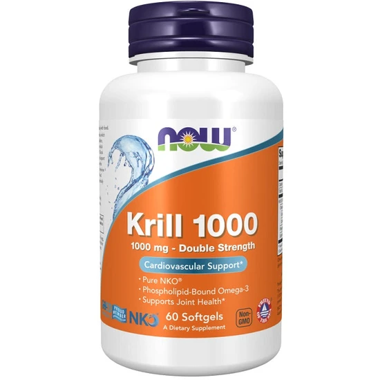 NOW Foods Krill Oil, 1000mg Double Strength Softgels