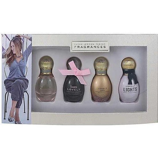 Sarah Jessica Parker Mini Set 5ml Lovely Eau De Parfum + 5ml Born Lovely Eau De Parfum + 5ml Lovely You Eau De Parfum + 5ml Lovely Lights Eau De Parfum