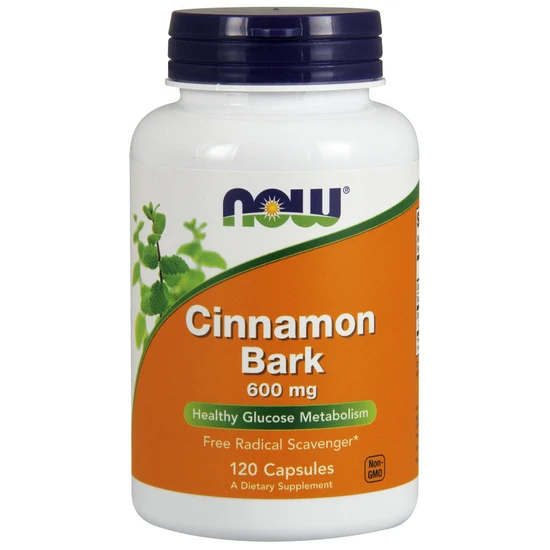 NOW Foods Cinnamon Bark, 600mg Capsules