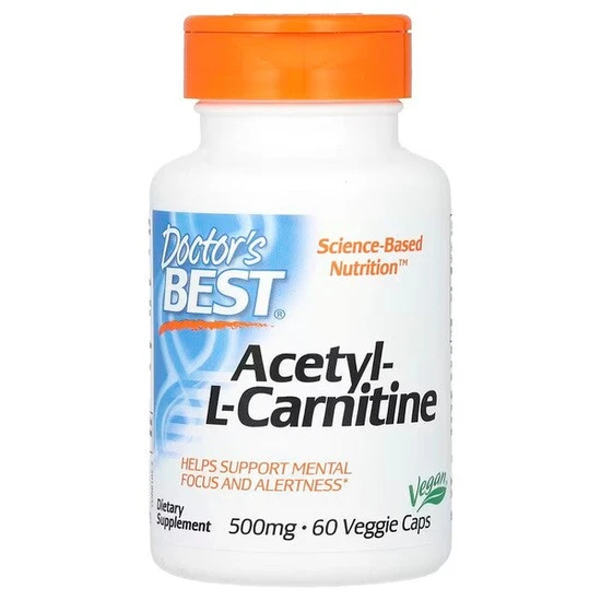 Doctor's Best Acetyl L-Carnitine With Biosint Carnitines 500mg Vegicaps