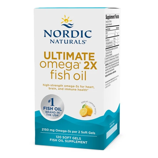 Nordic Naturals Ultimate Omega 2x, 2150mg Lemon Softgels
