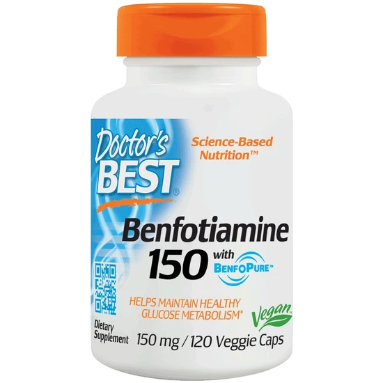 Doctor's Best Benfotiamine With BenfoPure 150mg Vegicaps