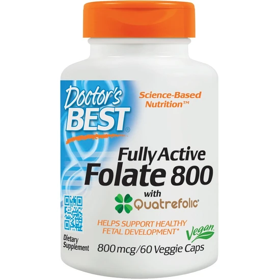 Doctor's Best Fully Active Folate 800 With Quatrefolic