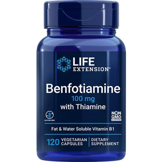 Life Extension Benfotiamine With Thiamine 100mg Vegicaps