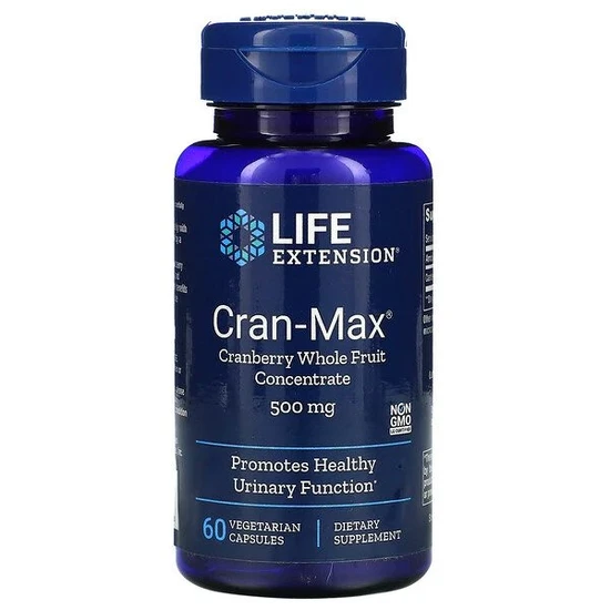 Life Extension Cran-Max Cranberry Whole Fruit Concentrate 500mg Vegicaps