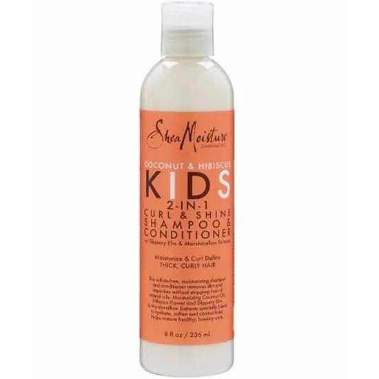 Shea Moisture Coconut & Hibiscus Kids 2 In 1 Curl & Shine Shampoo & Conditioner