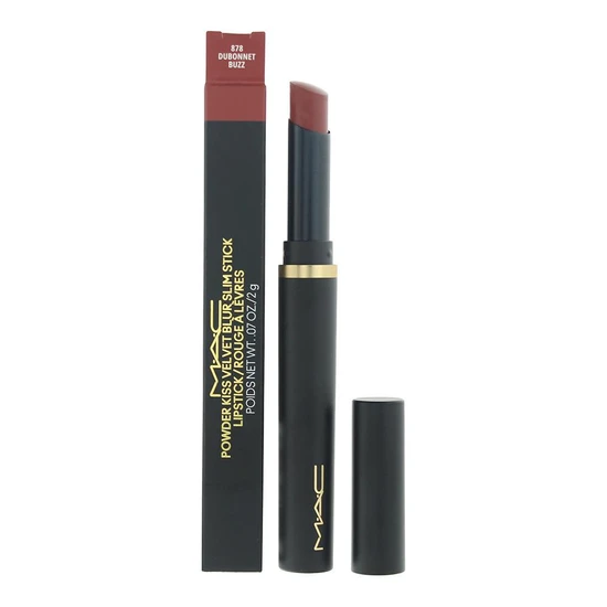 Mac Powder Kiss Velvet Blur Slim Lipstick 878 Dubonnet Buzz