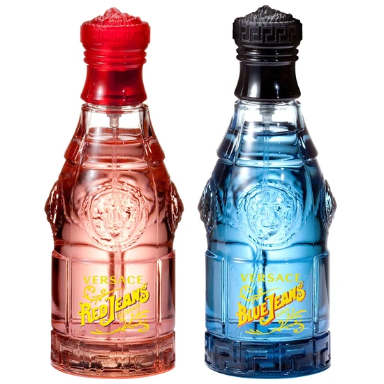 Versace Duo: Red Jeans Eau De Toilette 75ml & Versus Blue Jeans Eau De Toilette 75ml