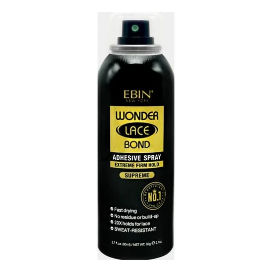 Ebin New York Wonder Lace Bond Adhesive Spray Extreme Firm Hold