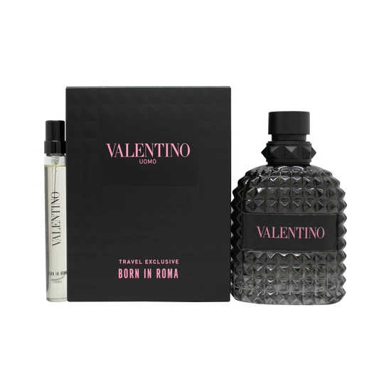 Valentino Born In Roma Uomo Gift Set 100ml Eau De Toilette + 10ml Eau De Toilette