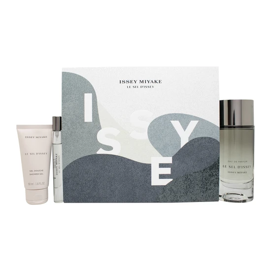 Issey Miyake Le Sel D'Issey Eau De Parfum Men's Aftershave Gift Set 100ml + 50ml Shower Gel + 10ml