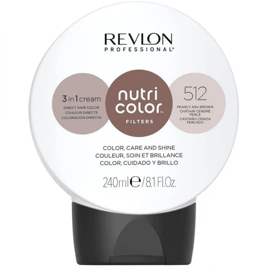 Revlon Nutri Colour 3 In 1 Cream 512 Pearly Ash Brown