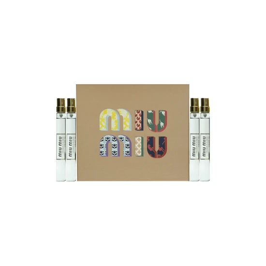 Miu Miu Les Eaux A La Mode Gift Set Head In The Clouds Eau De Toilette + 10ml Daring Darling Eau De Toilette + 10ml Eyes On Me Eau De Toilette