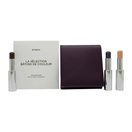 Byredo Colour Stick Set With Leather Pouch Plum Dravite, Vienna + Ultramagnetic