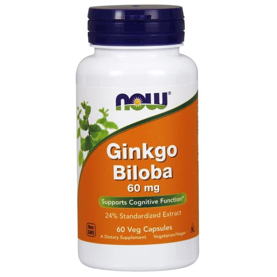 NOW Foods Ginkgo Biloba, 60mg Vegicaps