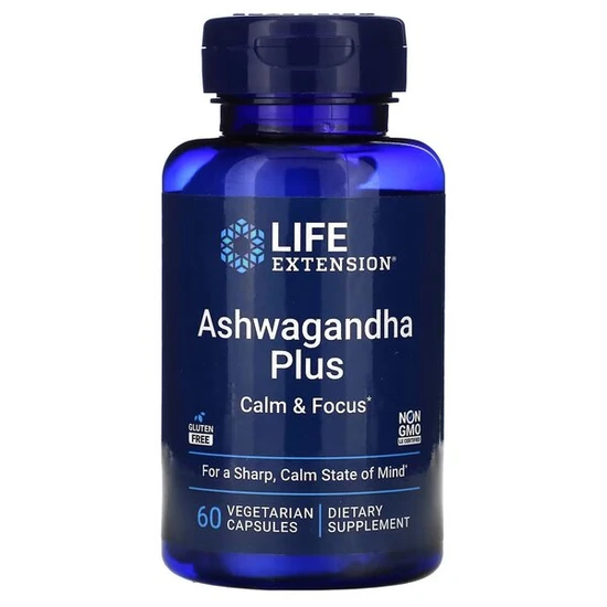 Life Extension Ashwagandha Plus Calm & Focus Vegicaps