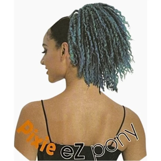 Sleek Hair Ez Ponytail Syn Pixie Ponytail T1b/Blue