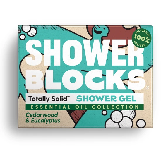 Shower Blocks Solid Shower Gel Cedarwood & Eucalyptus